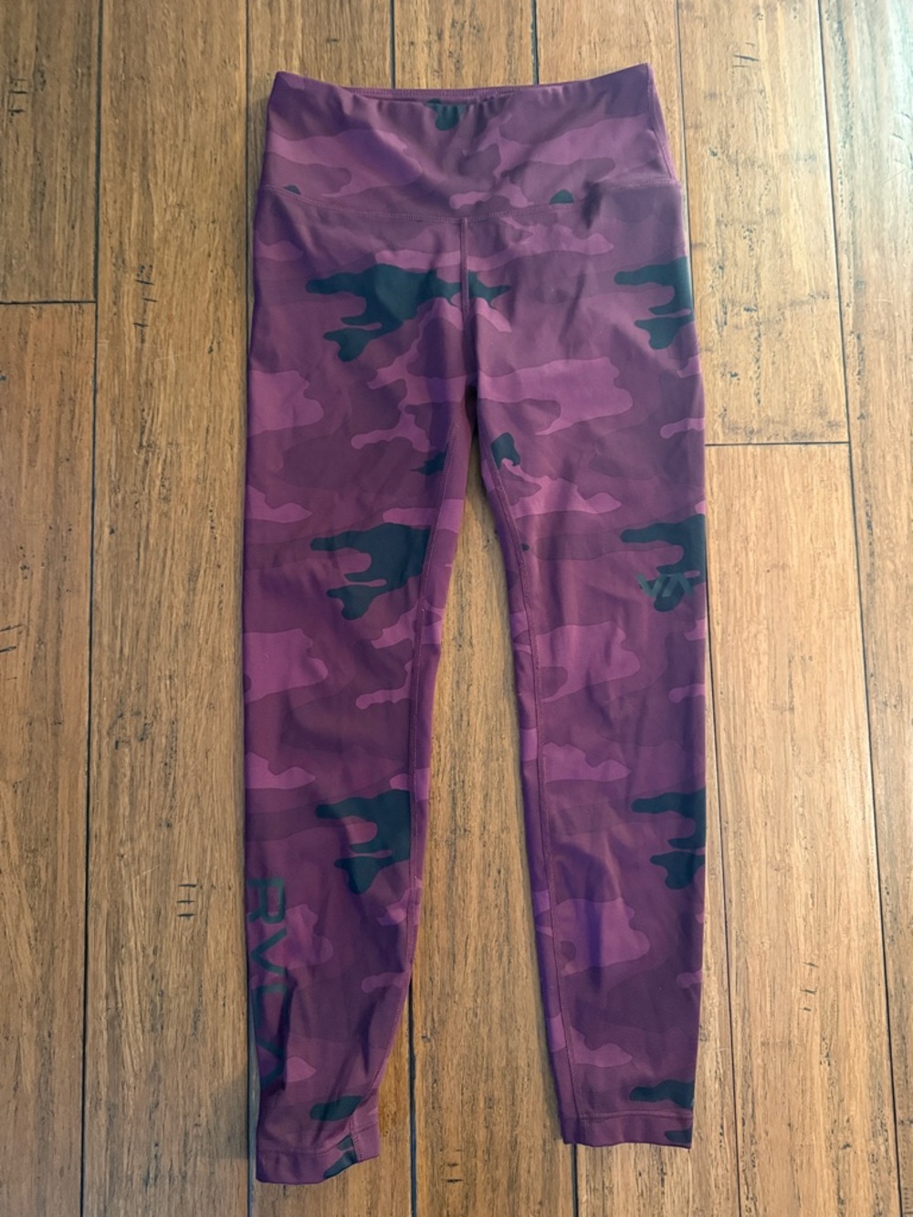 RVCA Purple Camo Kids Leggings